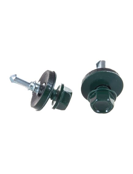 Саморез кровельный 5,5*19 (6005) зелёный мох, фото , изображение 5 - Метэкс