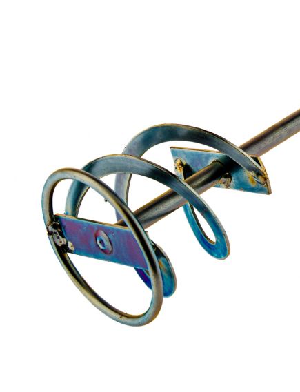 Миксер для красок и штукатурных смесей 80 х 400 мм оцинкованный SDS Plus DENZEL 848827, фото , изображение 3 - Метэкс