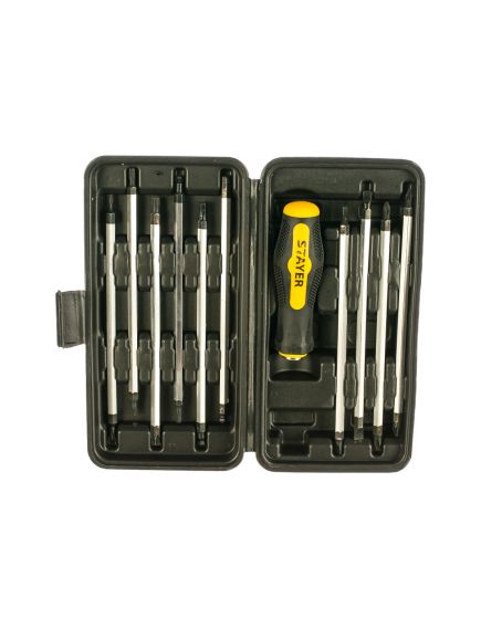 Отвертка с двусторонними стержнями 20 шлицов STAYER 2513, фото , изображение 2 - Метэкс