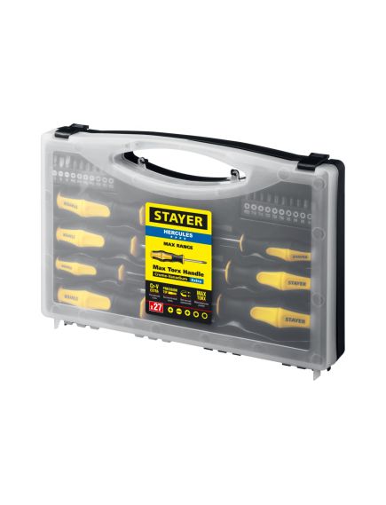Набор отверток с битами 27 шт HERCULES STAYER 25827, фото , изображение 2 - Метэкс