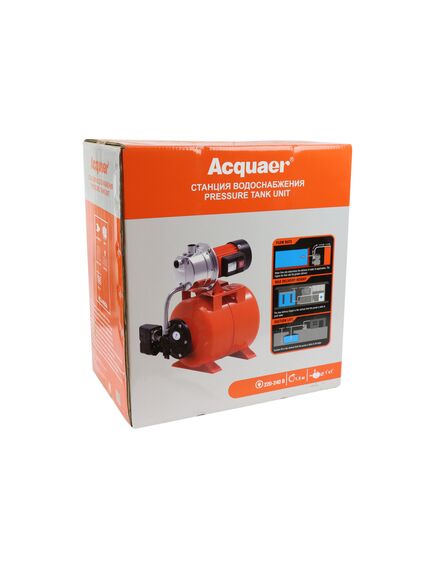 Насосная станция (600 Вт, 50 л/мин, напор 35 м, 20 л.) ACQUAER RGJ-600SA (7.5.201), фото , изображение 10 - Метэкс