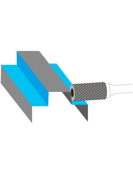 Борфреза тип A 16 мм KORNOR A1625BM06, фото , изображение 2 - Метэкс