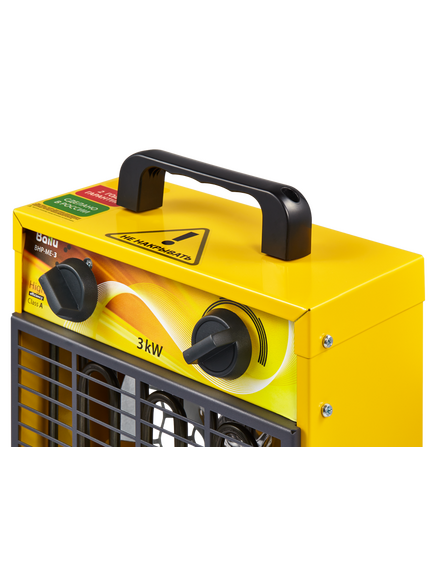 Тепловая пушка электрическая / ТЭН (3 кВт, 220 В) BALLU BHP-ME-3 (HC-1069378), фото , изображение 3 - Метэкс