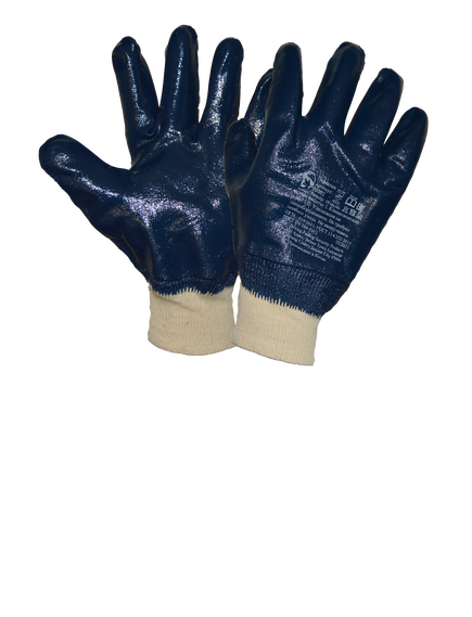 Перчатки ХБ с полным нитриловым покрытием манжет резинка XL РОСМАРКА Р5002, фото  - Метэкс