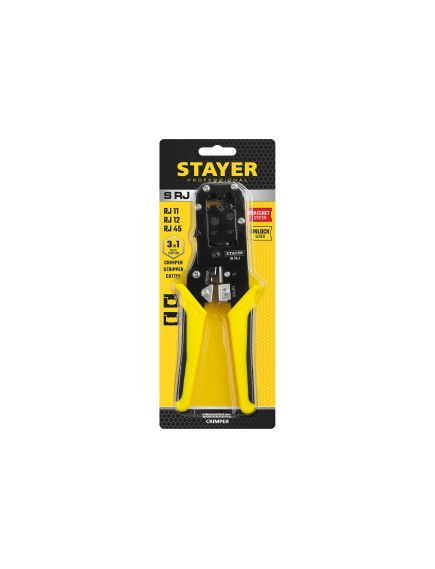 Кримпер универсальный STAYER Professional RJ45, RJ11/RJ12 22652, фото , изображение 12 - Метэкс