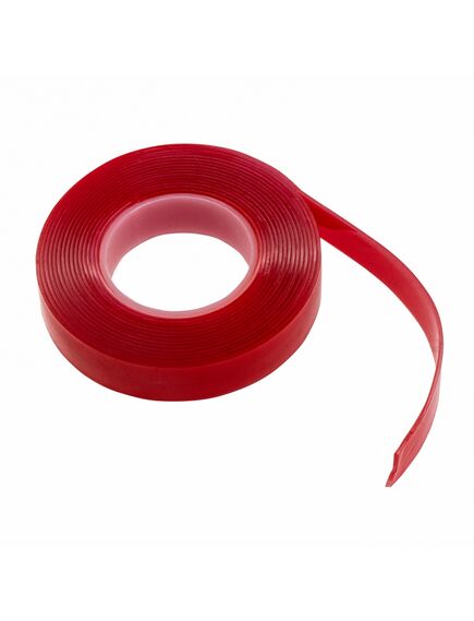 Двусторонняя клейкая лента из вспененного акрила прозрачная 15мм х 3м MATRIX 89078, фото , изображение 2 - Метэкс