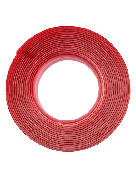 Двусторонняя клейкая лента из вспененного акрила прозрачная 15мм х 3м MATRIX 89078, фото , изображение 3 - Метэкс