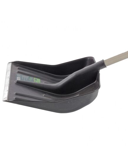 Лопата снеговая 400 x 420 мм полипропиленовая с черенком СИБРТЕХ 61580, фото , изображение 4 - Метэкс