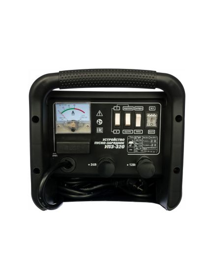 Пуско-зарядное устройство ПАРМА (12/24 В, 30-500 А*ч, max 180/30 А) УПЗ-320 (02.008.00006), фото , изображение 2 - Метэкс