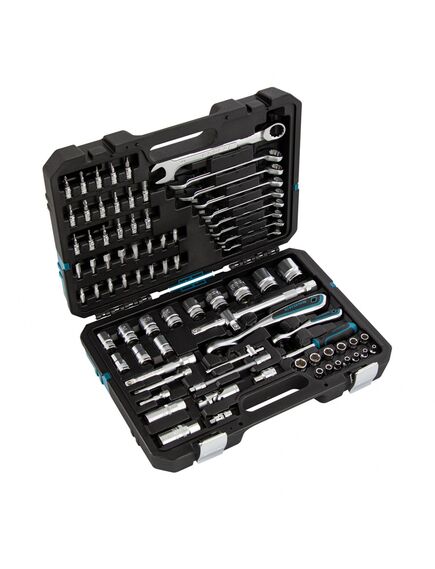 Набор инструментов 1/2", 1/4" 82 предмета 120 зубьев GROSS 14149, фото , изображение 2 - Метэкс