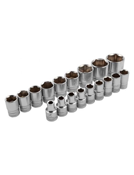 Набор инструментов 1/2", 1/4" пластиковый кейс 115 предметов 120 зубьев GROSS 14152, фото , изображение 12 - Метэкс