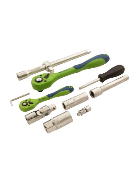 Набор инструментов 1/2", 1/4" CrV 108 предметов СИБРТЕХ 13511, фото , изображение 6 - Метэкс