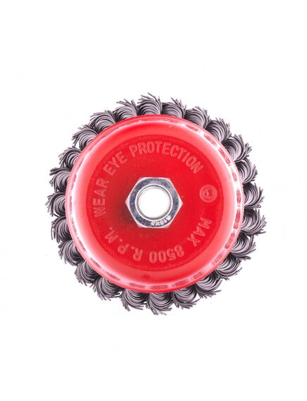 Щетка для УШМ 100 мм М14 "чашка" крученая проволока 0,8 мм MATRIX 74623, фото , изображение 2 - Метэкс