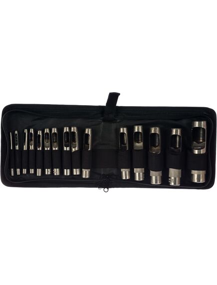 Просекатель для кожи 3-25мм набор 15 шт ЗУБР 22949-H15, фото , изображение 3 - Метэкс