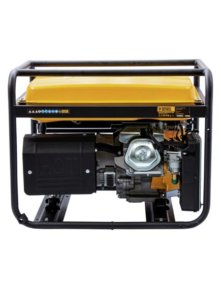 Генератор бенз. (5 - 5,5 кВт, 220 В, 25л, ручной стартер) DENZEL GE-6900 (94637), фото , изображение 2 - Метэкс