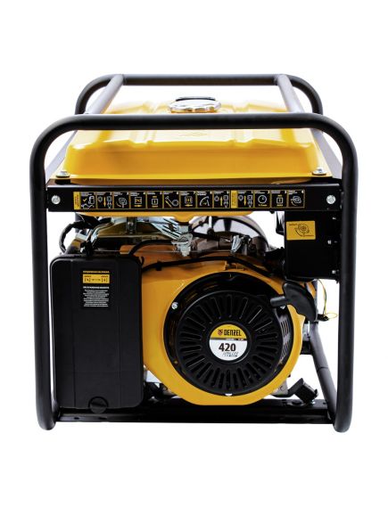 Генератор бенз. (5 - 5,5 кВт, 220 В, 25л, ручной стартер) DENZEL GE-6900 (94637), фото , изображение 4 - Метэкс