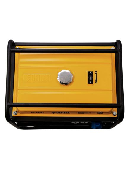 Генератор бенз. (5 - 5,5 кВт, 220 В, 25л, ручной стартер) DENZEL GE-6900 (94637), фото , изображение 5 - Метэкс