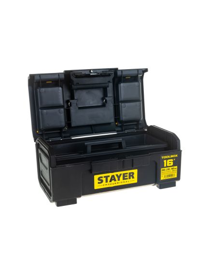 Ящик для инструмента 16" пластик TOOLBOX STAYER 38167-16, фото , изображение 5 - Метэкс