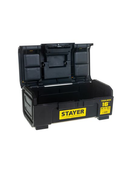 Ящик для инструмента 16" пластик TOOLBOX STAYER 38167-16, фото , изображение 6 - Метэкс
