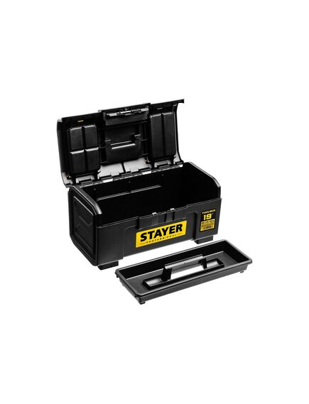 Ящик для инструмента 19" пластик TOOLBOX STAYER 38167-19, фото , изображение 3 - Метэкс