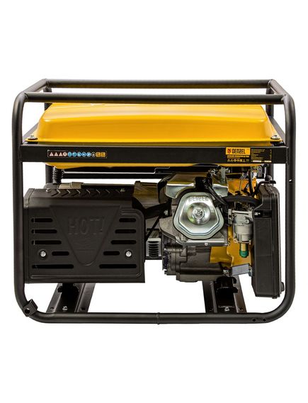 Генератор бенз. (6 - 6,5 кВт, 220 В, 25л, ручной стартер) DENZEL GE-7900 (94638), фото , изображение 5 - Метэкс