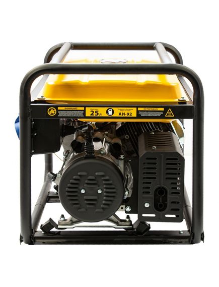 Генератор бенз. (6 - 6,5 кВт, 220 В, 25л, ручной стартер) DENZEL GE-7900 (94638), фото , изображение 6 - Метэкс
