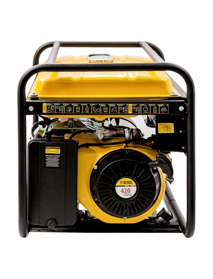 Генератор бенз. (6 - 6,5 кВт, 220 В, 25л, ручной стартер) DENZEL GE-7900 (94638), фото , изображение 7 - Метэкс
