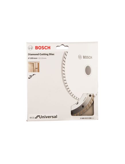 Диск алмазный 180 х 22,2 мм турбо ECO Universal Turbo BOSCH 2608615038, фото , изображение 2 - Метэкс