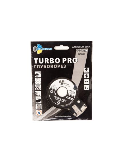 Диск алмазный 125 х 22,2 мм турбо глубокий рез TRIO-DIAMOND TP152, фото , изображение 3 - Метэкс