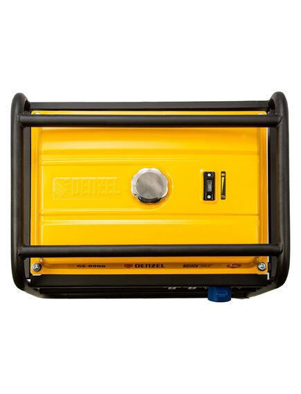 Генератор бенз. (7 - 8,5 кВт, 220 В, 25л, ручной стартер) DENZEL GE-8900 (94639), фото , изображение 7 - Метэкс