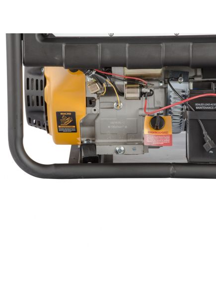 Генератор бенз. (7 - 8 кВт, 220 В, 25л, электростартер) DENZEL PS-80 EA (946924), фото , изображение 12 - Метэкс