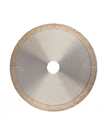 Диск алмазный 150 х 22,2 мм сплошной c лазерной перфорацией мокрое резание GROSS 73039, фото , изображение 2 - Метэкс