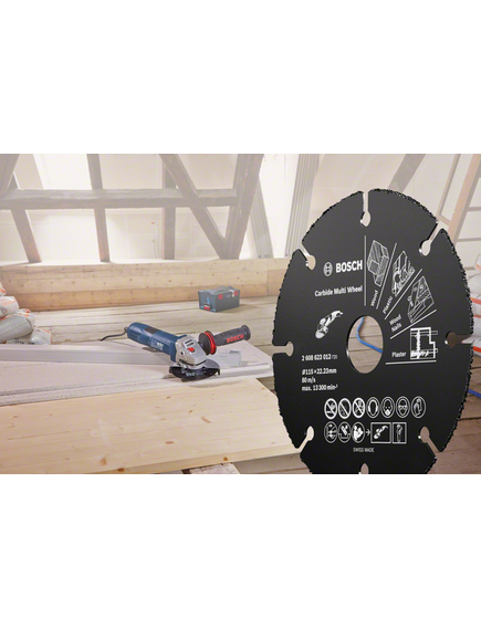 Диск отрезной универсальный 125 х 22.2 мм BOSCH 2608623013, фото , изображение 3 - Метэкс