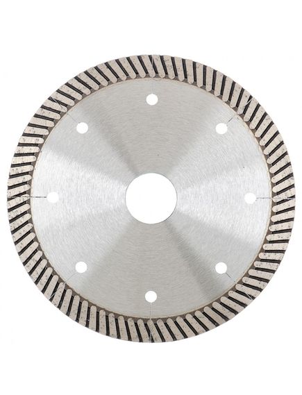 Диск алмазный 125 х 22,2 мм турбо с лазерной перфорацией сухая резка GROSS 73029, фото , изображение 2 - Метэкс