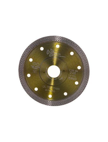 Диск алмазный 125 х 22,2 мм турбо толщина 1,2 мм Ultra Thin X-Turbo TRIO-DIAMOND UTX520, фото , изображение 3 - Метэкс