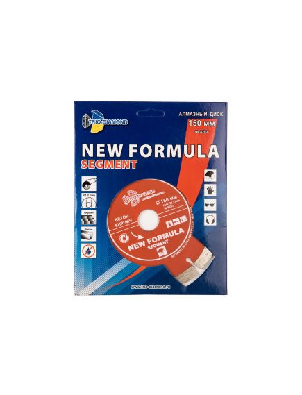 Диск алмазный 150 х 22,2 мм сегментный TRIO-DIAMOND S203, фото , изображение 3 - Метэкс