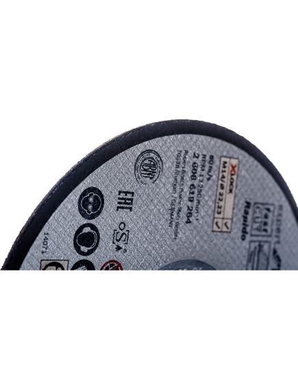 Диск отрезной по металлу X-LOCK 125х1,0х22,2 мм BOSCH 2608619264, фото , изображение 4 - Метэкс