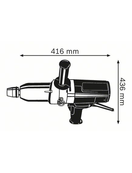 Гайковерт ударн. BOSCH (800 Вт) GDS 24 (0601434108), фото , изображение 2 - Метэкс