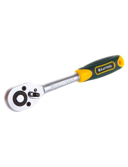 Ключ трещоточный 3/8" 300 мм 72 зуба KRAFTOOL 27791-3/8_z02, фото , изображение 2 - Метэкс