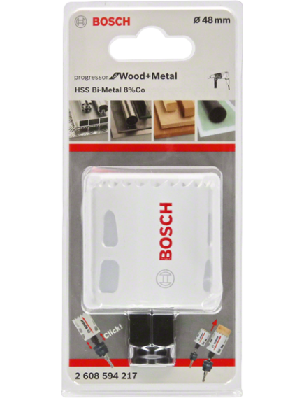 Коронка биметаллическая 48 мм BOSCH Progressor 2608594217, фото , изображение 2 - Метэкс