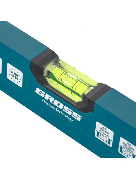 Уровень алюминиевый 400 мм 2 глазка Handwerker GROSS 33900, фото , изображение 2 - Метэкс