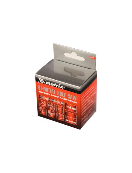 Коронка биметаллическая 54 мм MATRIX 72454, фото , изображение 2 - Метэкс