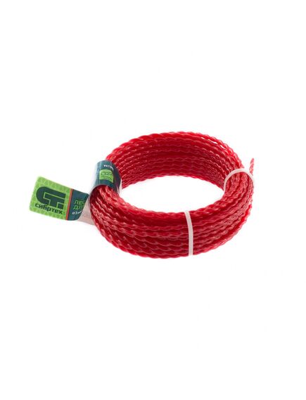 Леска для триммера овальная витая 3.0 мм х 15 м СИБРТЕХ 961385, фото , изображение 3 - Метэкс