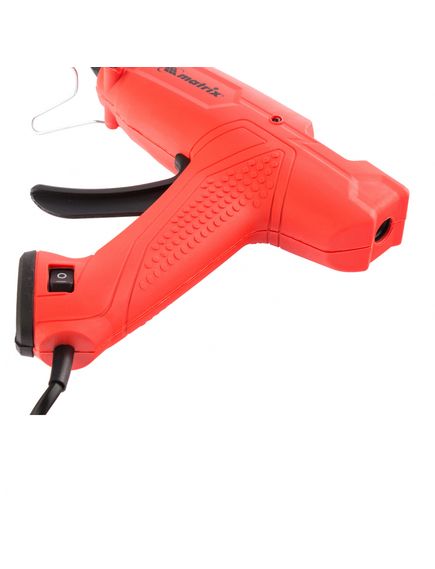 Клеевой пистолет 11 мм 30 (160) Вт 18 г/мин выключатель и индикатор напряжения MATRIX 93006, фото , изображение 4 - Метэкс