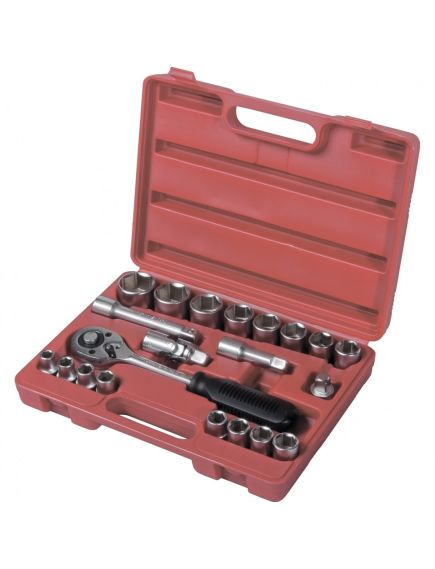 Набор слесарно-монтажный 1/2" 21 предмет MATRIX 13521, фото , изображение 2 - Метэкс