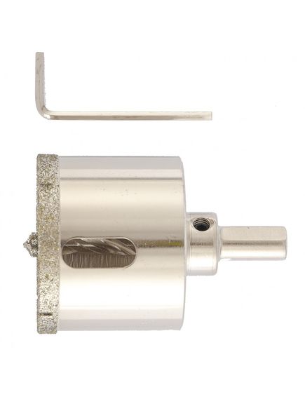 Сверло алмазное по керамограниту 60 х 67 мм трехгранный хвостовик MATRIX 726603, фото , изображение 2 - Метэкс