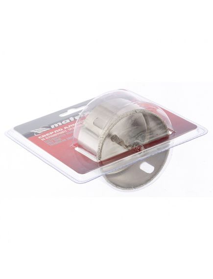 Сверло алмазное по керамограниту 75 х 67 мм трехгранный хвостовик MATRIX 726753, фото , изображение 3 - Метэкс