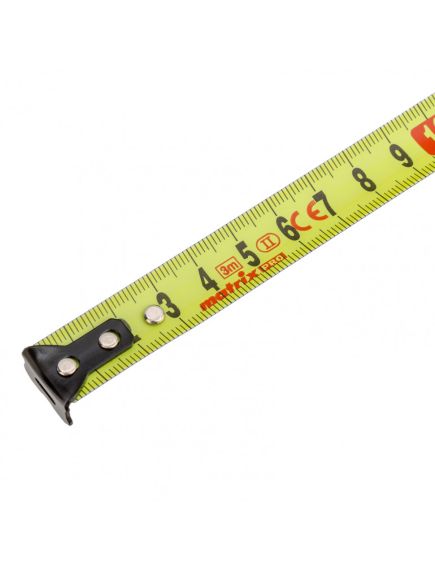 Рулетка 3 м х 16 мм Neon обрезиненный корпус 3 фиксации MATRIX 32590, фото , изображение 3 - Метэкс