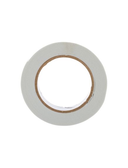 Лента клейкая на вспененной основе двусторонняя белая 19 мм х 5 м MATRIX 89080, фото , изображение 2 - Метэкс