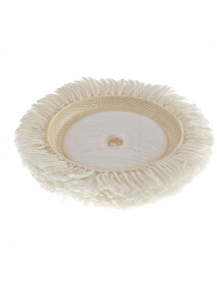 Насадка полировальная "под липучку" 125 мм плетеная шерстяная нить MATRIX 75957, фото , изображение 2 - Метэкс